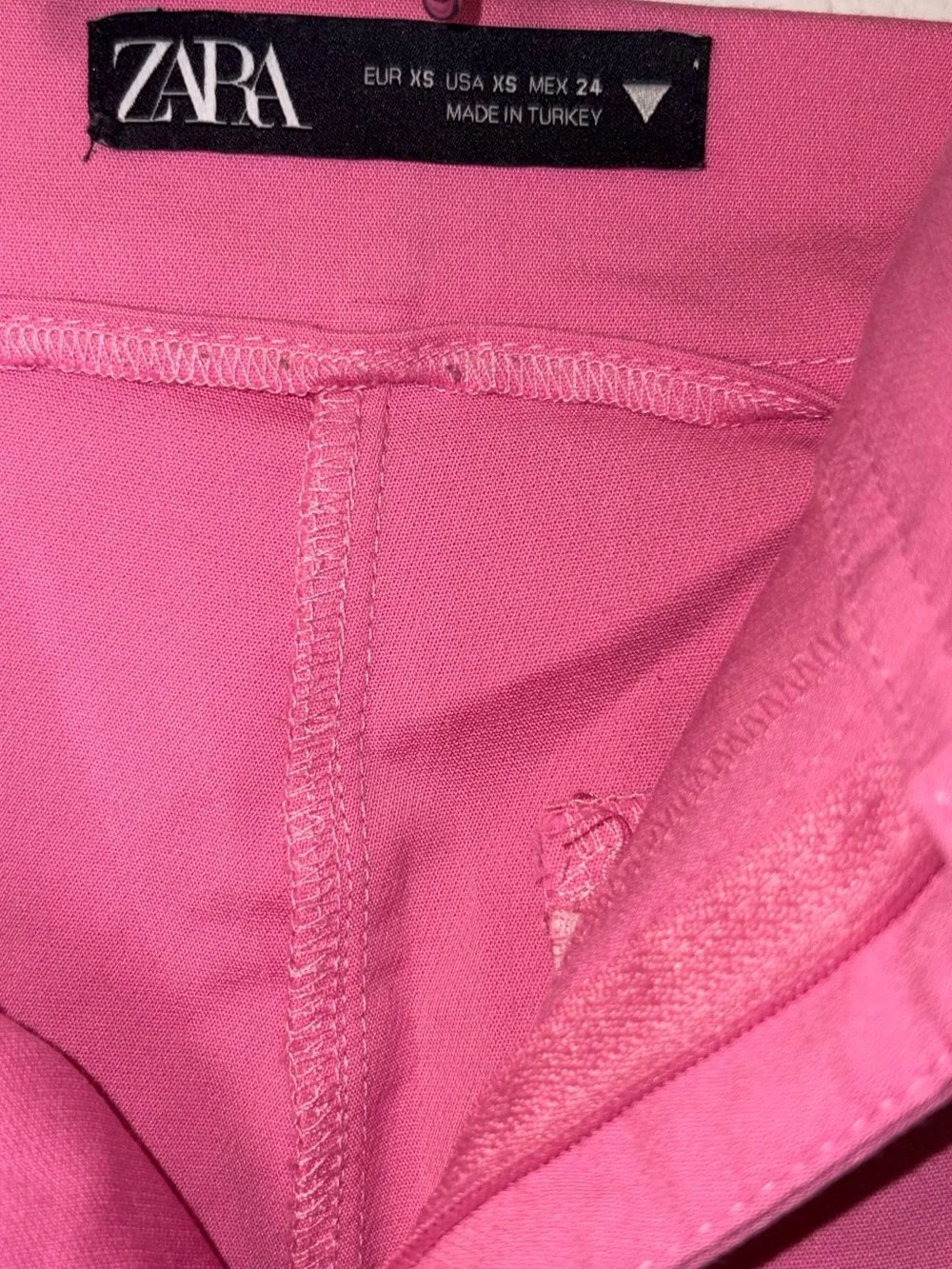 Zara Pink Boot-Cut High-Rise Pants - Picture 4 of 5